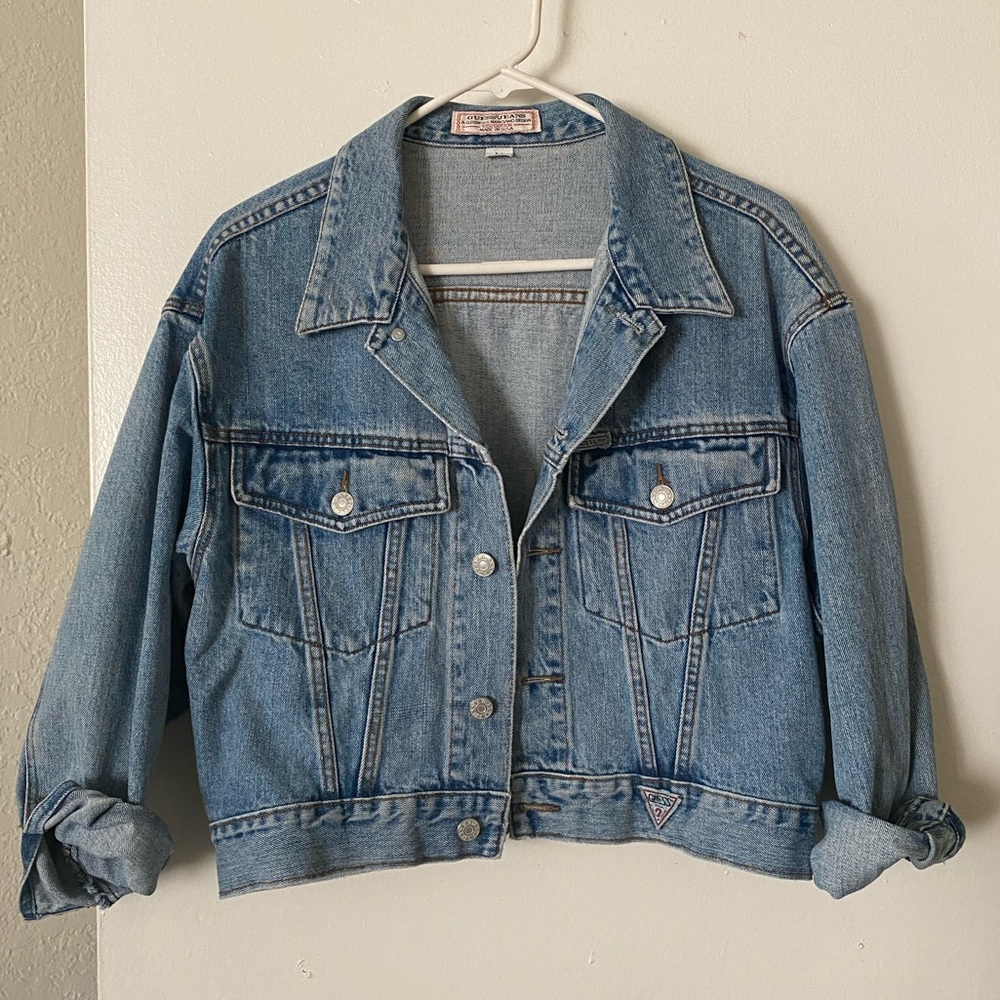 Guess vintage cropped denim jacket
